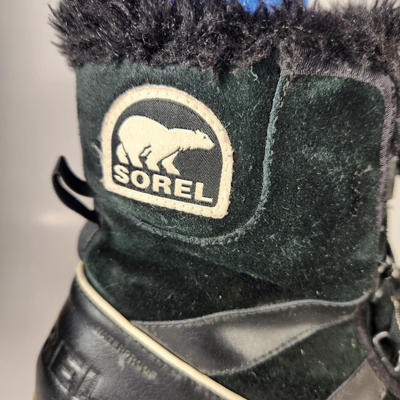 SOREL Women's Tivoli II Boots Size 9 Black Waterproof Lace Up Snow Winter - Picture 5 of 13